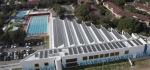 Photo of solar system installed at Manly Andrew ‘Boy’ Charlton Aquatic Centre