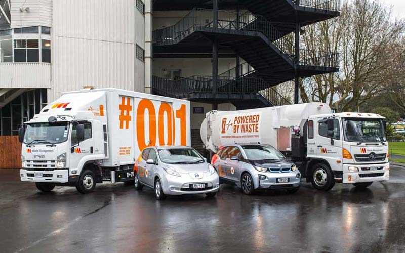 New Zealand EV waste truck fleet